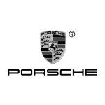 Porsche logo in black
