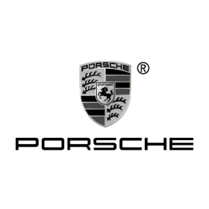 Porsche logo in black