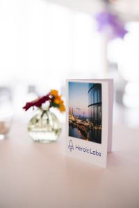 Exclusive Catering Detail: Branded Drinks Menu for the Heroic Labs Event with DJ Accompaniment in Cologne.