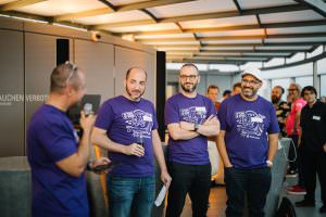 Company celebration at KölnSKY: Heroic Labs team celebrates 10 years of success with professional event DJ entertainment.